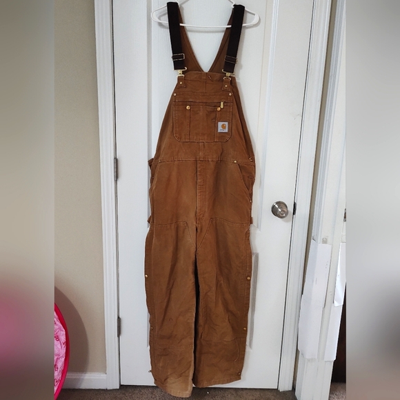 Carhartt Other - Carhartt vintage zip to thigh bib overalls 40 x 30